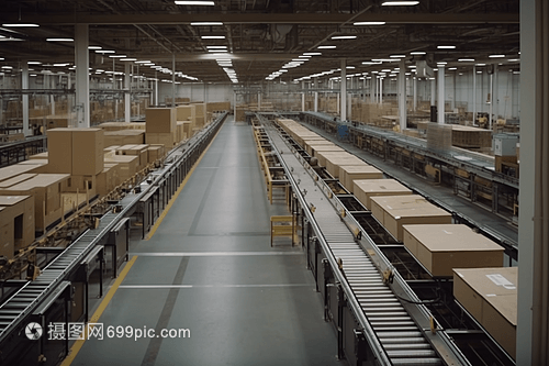 工厂产品装配线运输现场纪实